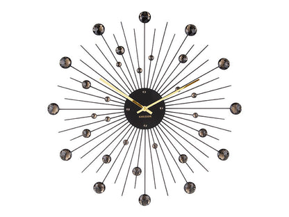 Karlsson vægur Sunburst Crystal – Sort