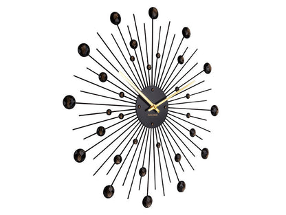 Karlsson vægur Sunburst Crystal – Sort