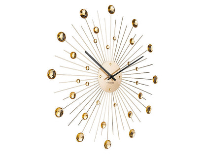 Karlsson vægur Sunburst Crystal – Guld