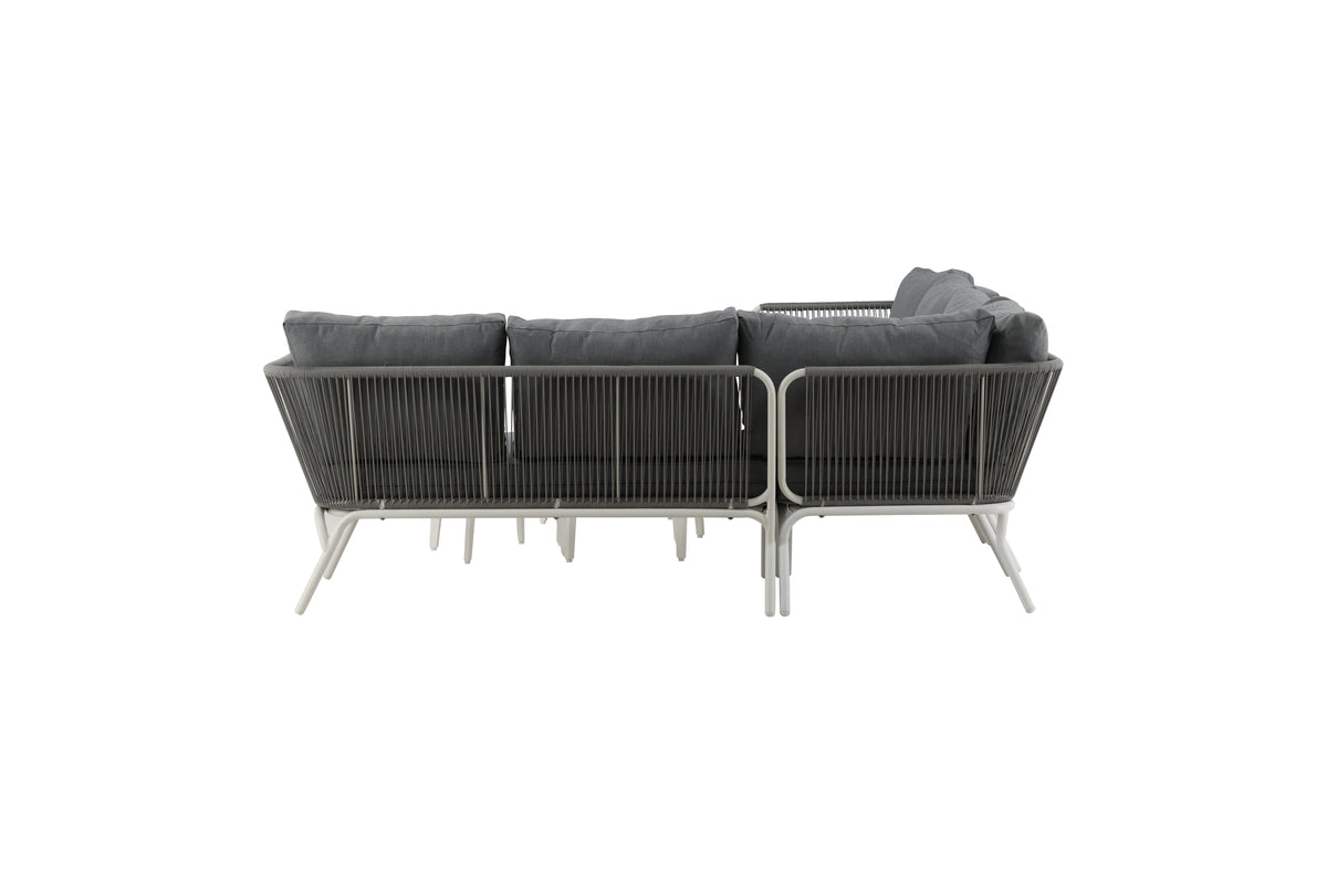 Roxo Have Hjørnesofa Sæt Hvid/Grå