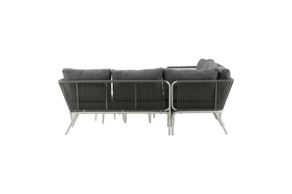 Roxo Have Hjørnesofa Sæt Hvid/Grå