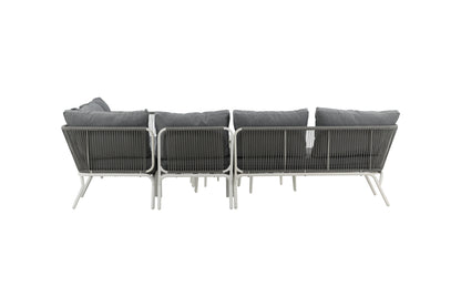 Roxo Have Hjørnesofa Sæt Hvid/Grå