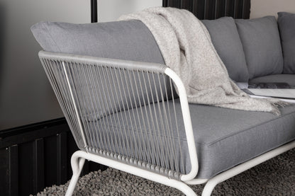 Roxo Have Hjørnesofa Sæt Hvid/Grå