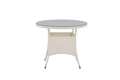 Volta rundt havebord - Ø90 cm - hvid - billede 1