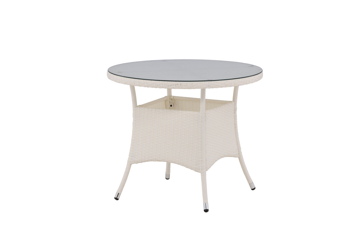 Volta rundt havebord - Ø90 cm - hvid - billede 2