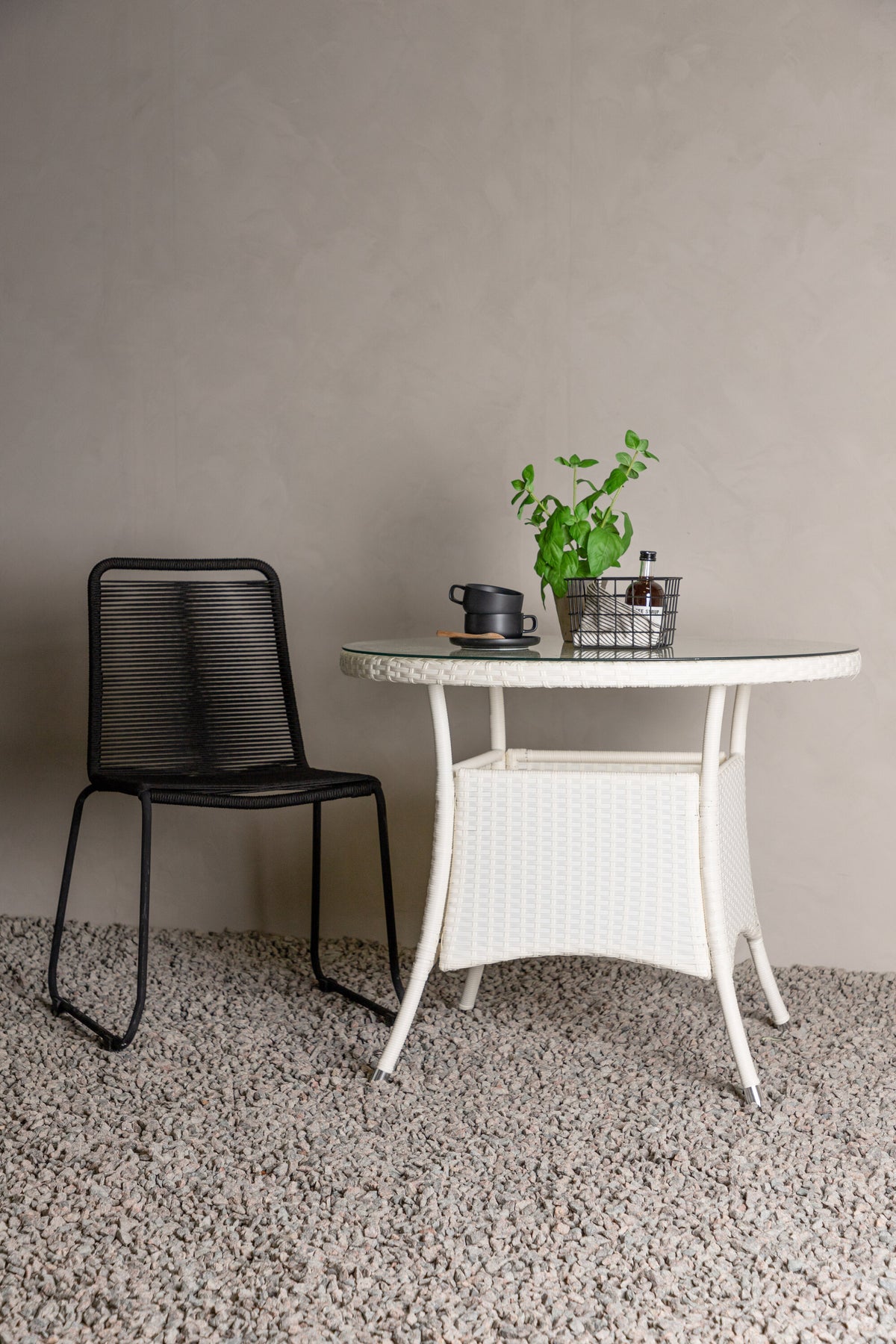 Volta rundt havebord - Ø90 cm - hvid - billede 17