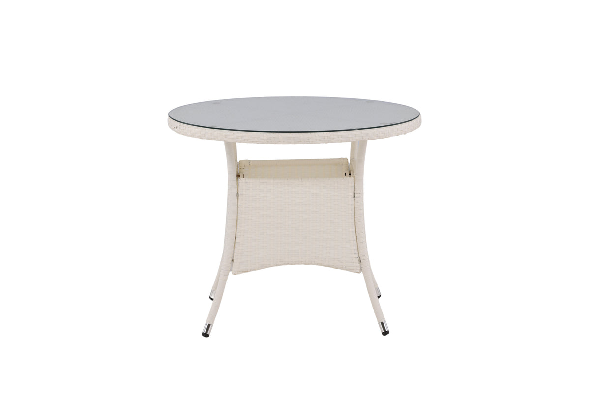 Volta rundt havebord - Ø90 cm - hvid - billede 5