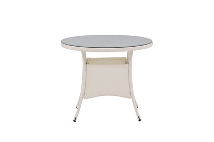 Volta rundt havebord - Ø90 cm - hvid - billede 5