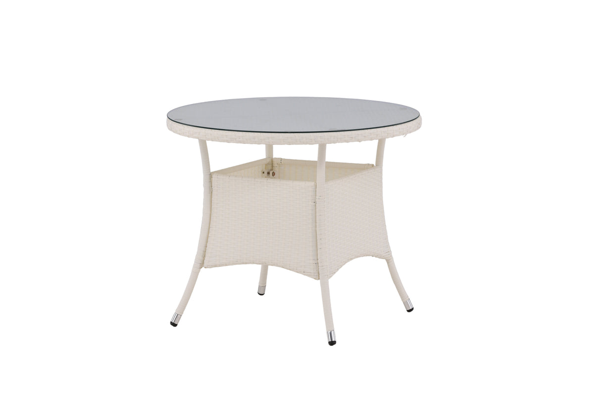 Volta rundt havebord - Ø90 cm - hvid - billede 6