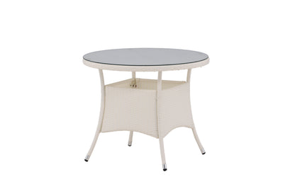 Volta rundt havebord - Ø90 cm - hvid - billede 6