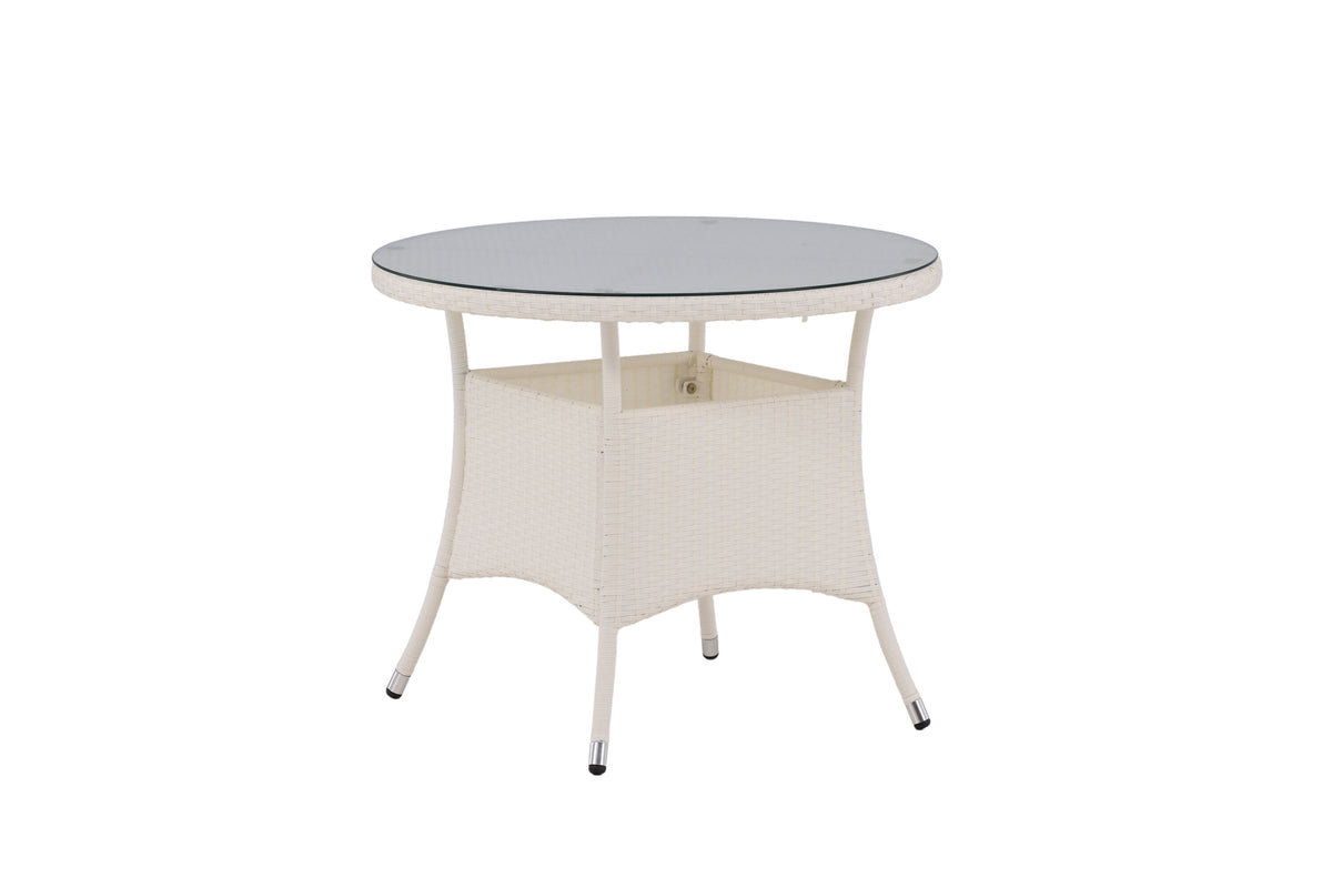 Volta rundt havebord - Ø90 cm - hvid - billede 7