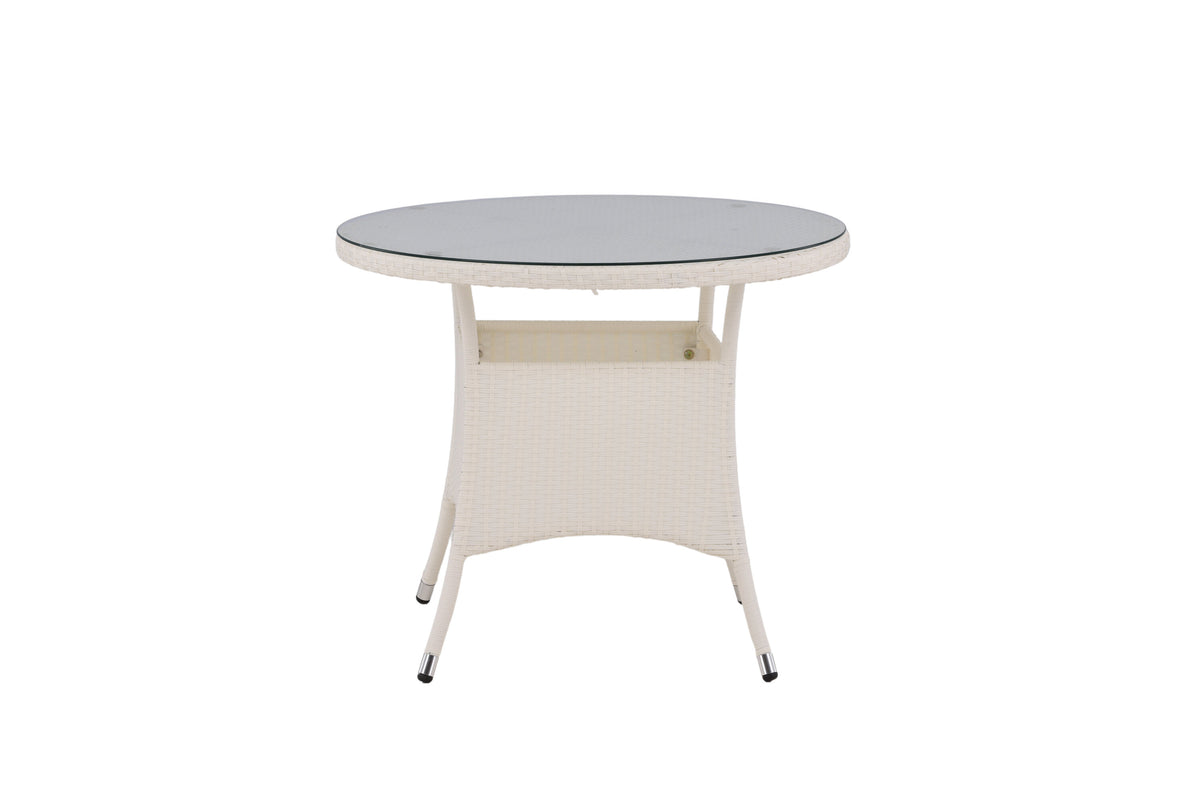 Volta rundt havebord - Ø90 cm - hvid - billede 8