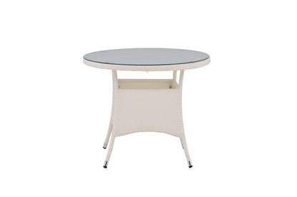 Volta rundt havebord - Ø90 cm - hvid - billede 8