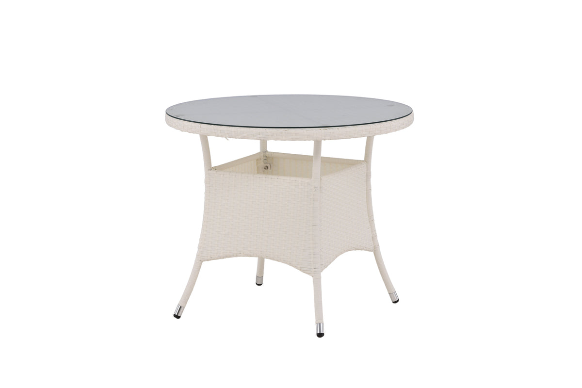 Volta rundt havebord - Ø90 cm - hvid - billede 9