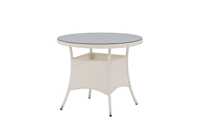 Volta rundt havebord - Ø90 cm - hvid - billede 9