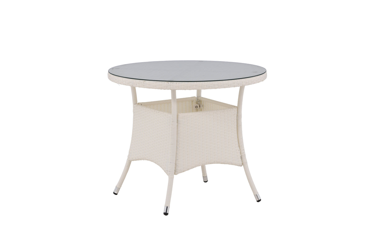 Volta rundt havebord - Ø90 cm - hvid - billede 10