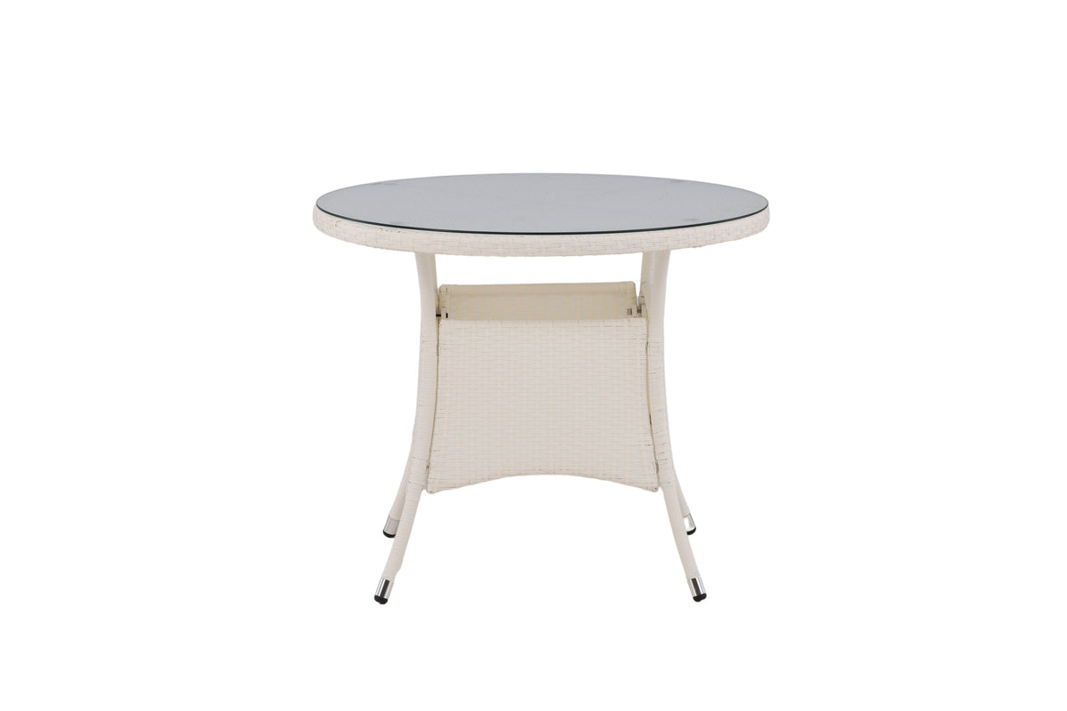 Volta rundt havebord - Ø90 cm - hvid - billede 11