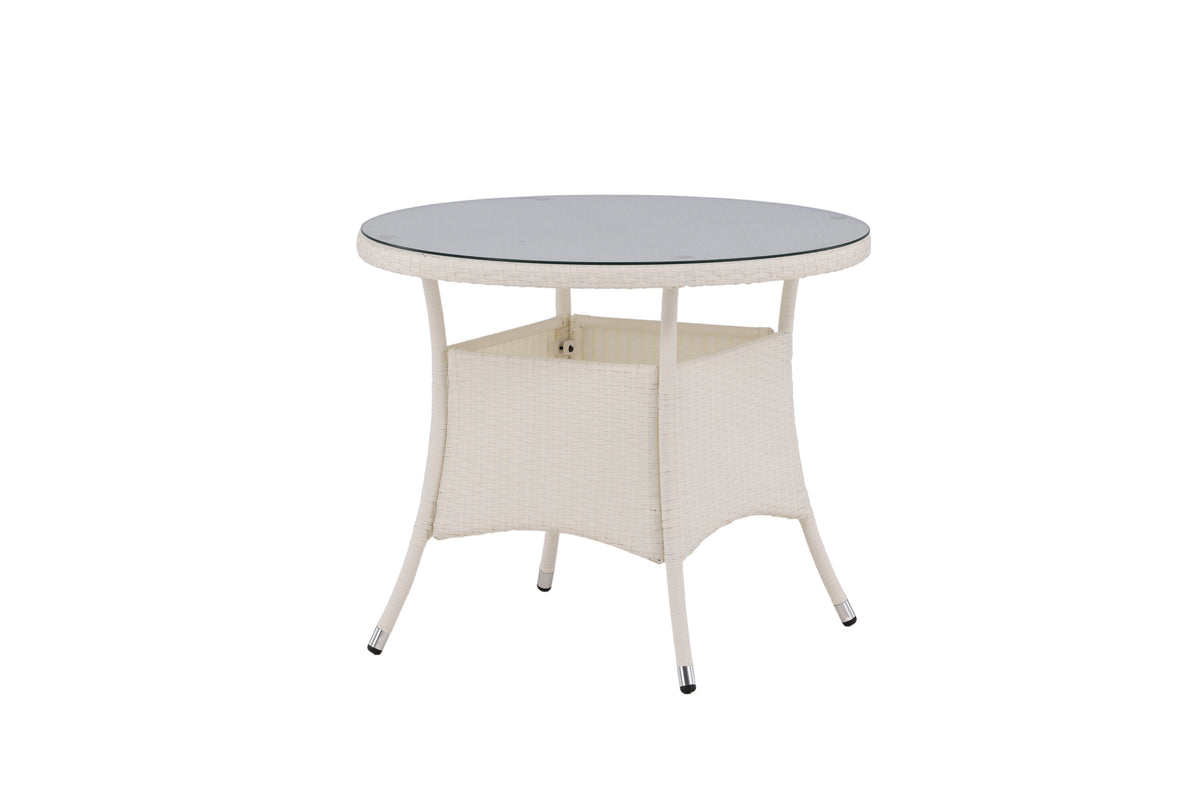 Volta rundt havebord - Ø90 cm - hvid - billede 12