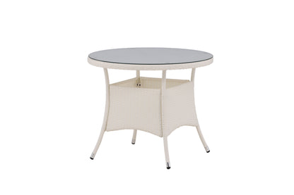Volta rundt havebord - Ø90 cm - hvid - billede 12