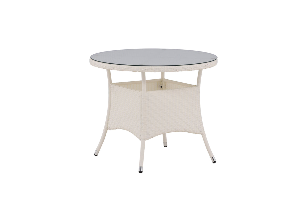 Volta rundt havebord - Ø90 cm - hvid - billede 13