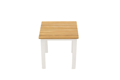 Mexico sidebord - 40 × 40 cm - natur, hvid - billede 1