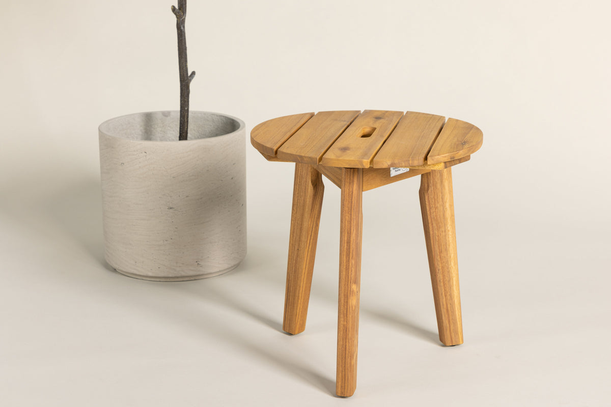 Chania sidebord - Ø40 cm - natur - billede 13