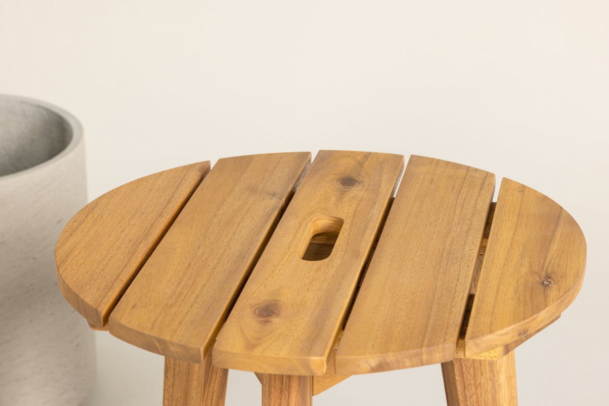 Chania sidebord - Ø40 cm - natur - billede 14