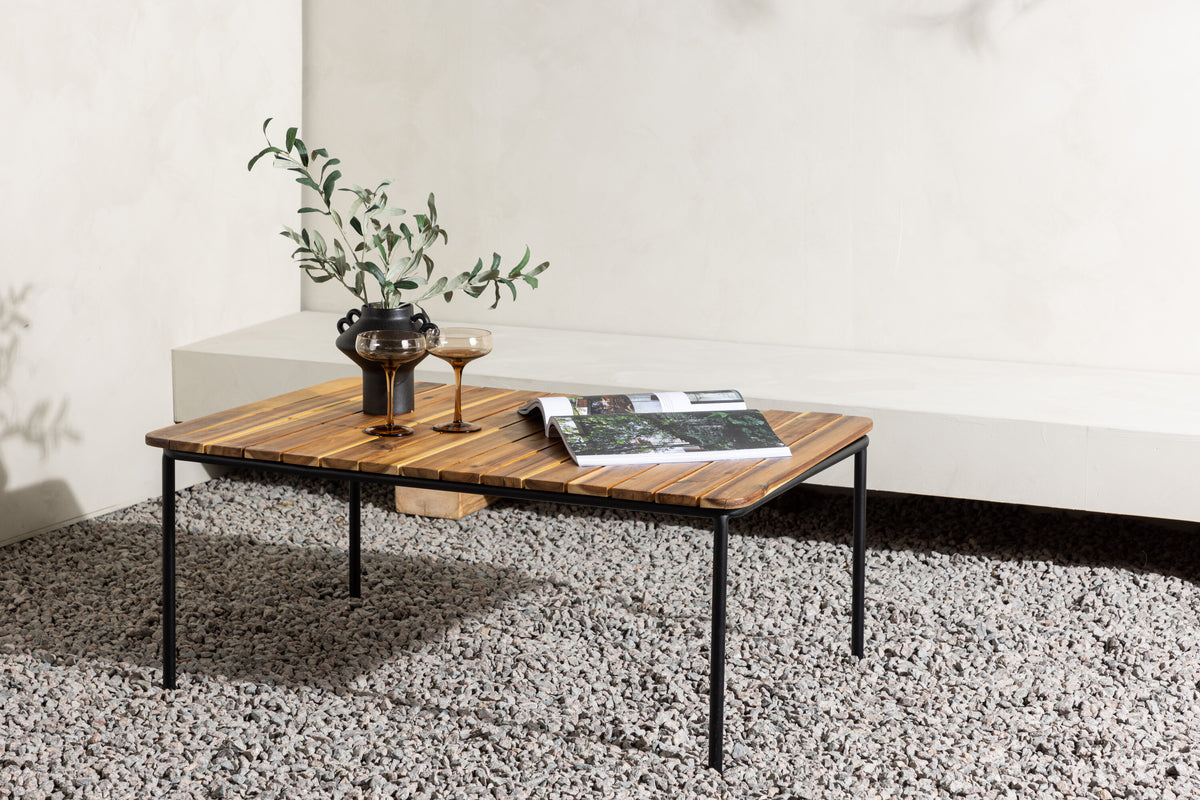 Penh sofabord - 100 × 65 cm - natur, sort - billede 13