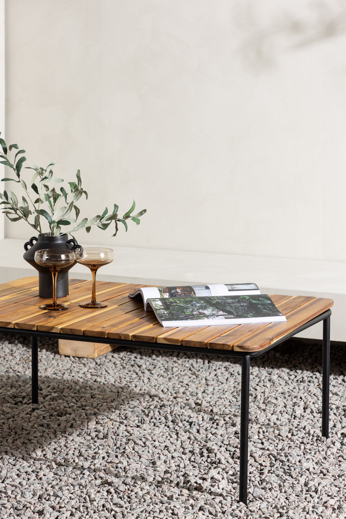 Penh sofabord - 100 × 65 cm - natur, sort - billede 18