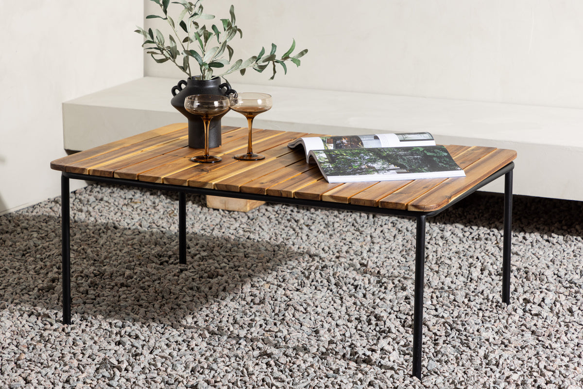 Penh sofabord - 100 × 65 cm - natur, sort - billede 14