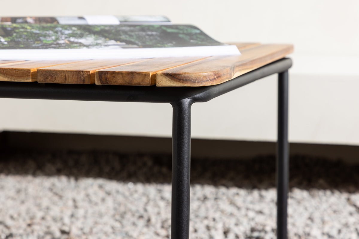 Penh sofabord - 100 × 65 cm - natur, sort - billede 16