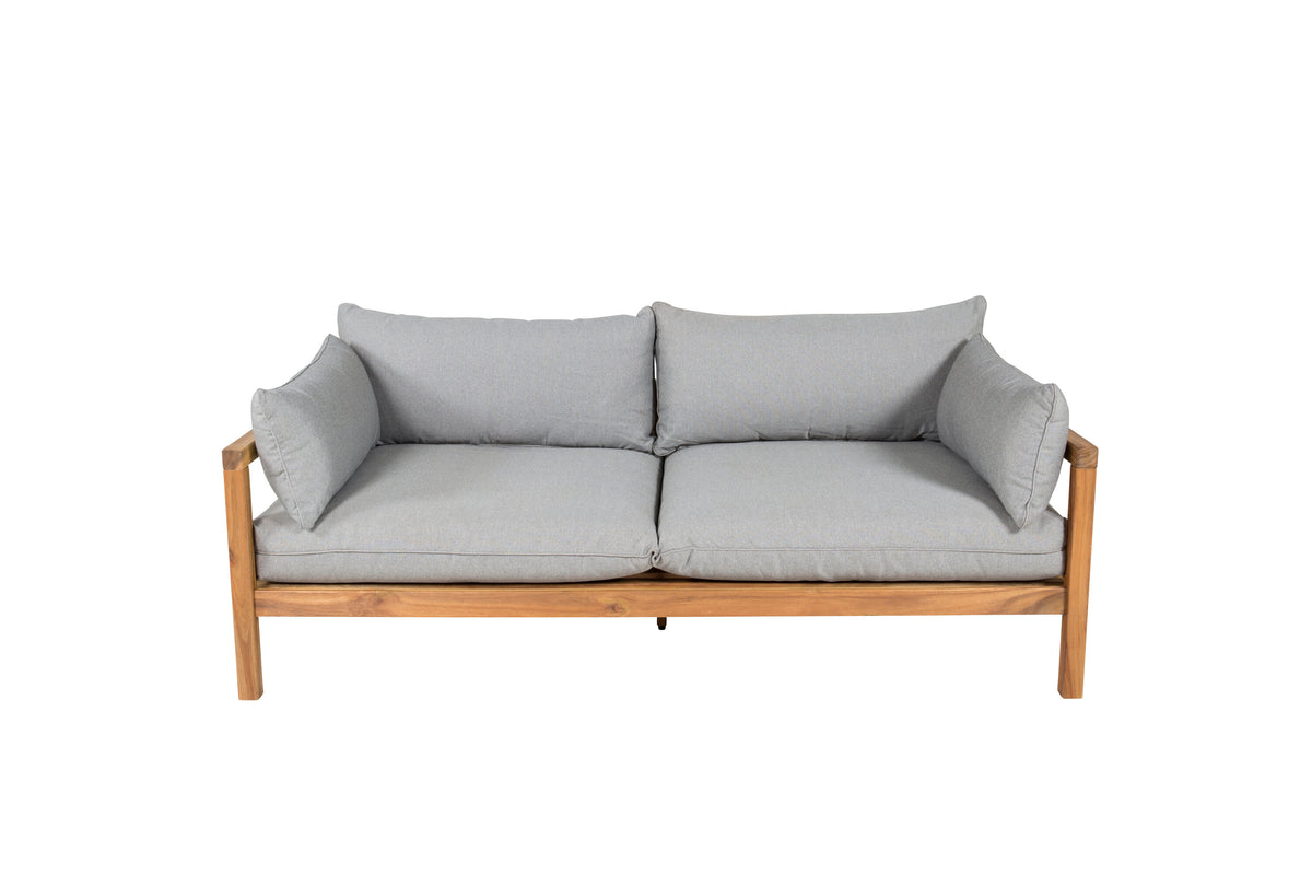 Marion 2-personers sofa - grå, natur - billede 1