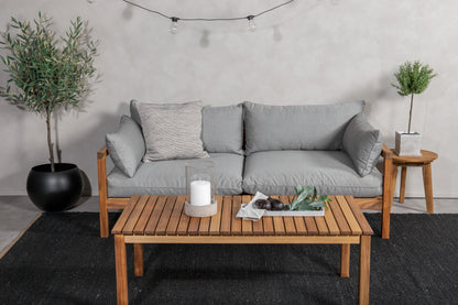 Marion 2-personers sofa - grå, natur - billede 6