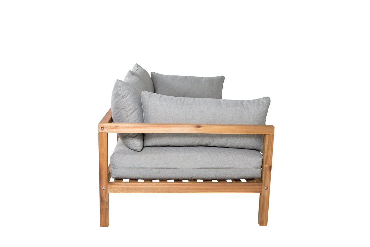 Marion 2-personers sofa - grå, natur - billede 5