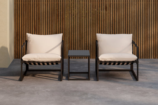 Messina Loungesæt Sort