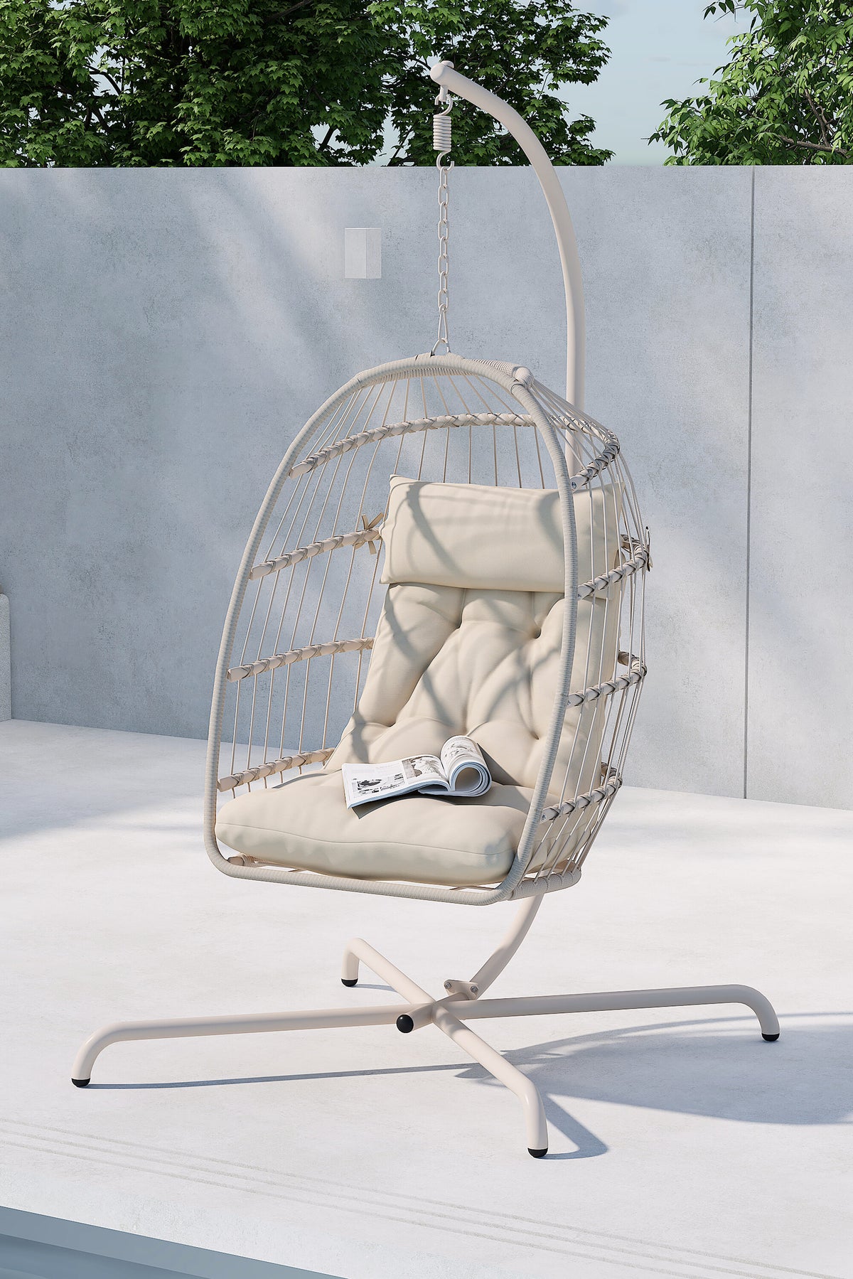 Trezza hængestol - beige - billede 16