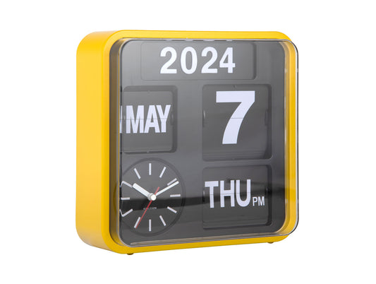 Karlsson vægur Mini Flip – Gul