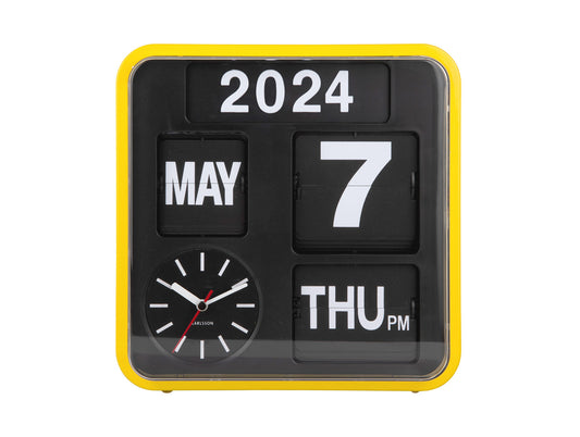 Karlsson vægur Mini Flip – Gul