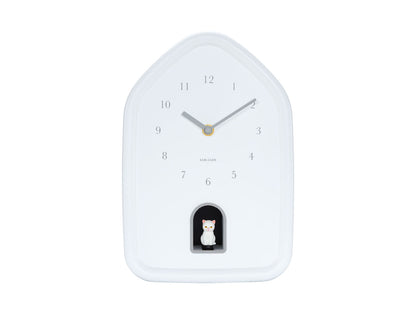 Karlsson vægur Modern Kitty - Hvid