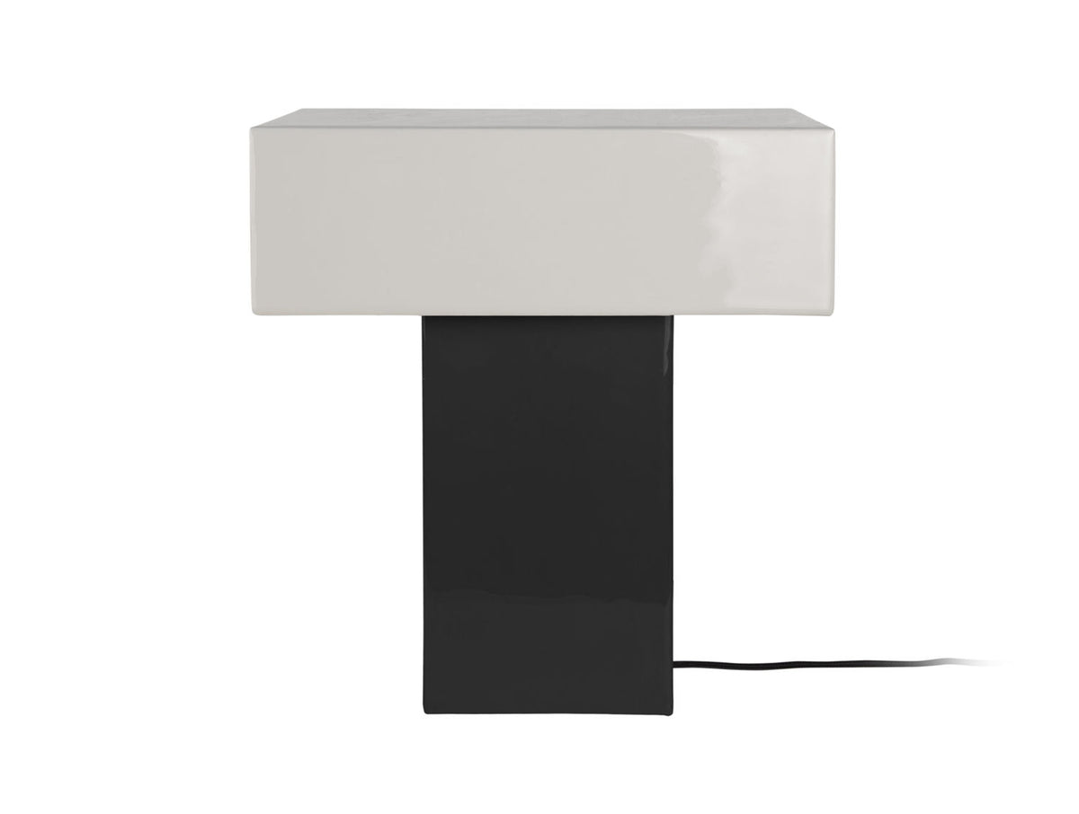 Leitmotiv bordlampe Grato Recto - sort og varm grå