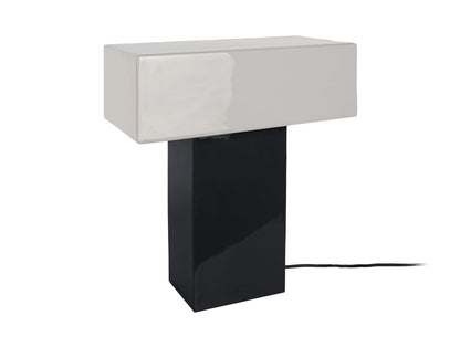 Leitmotiv bordlampe Grato Recto - sort og varm grå