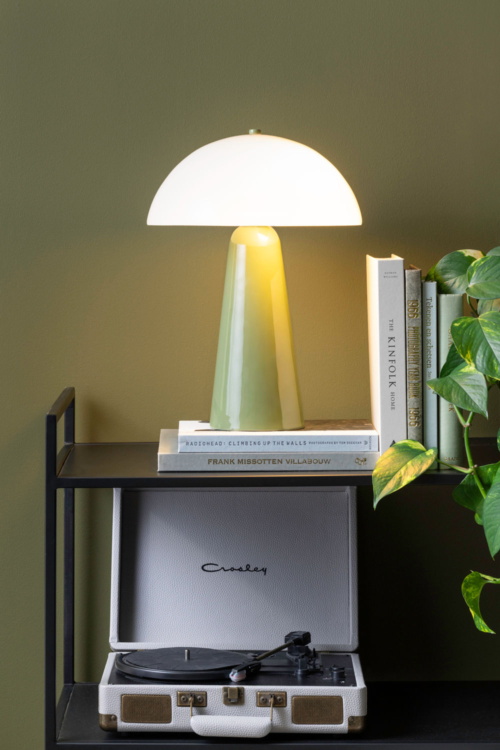 Leitmotiv bordlampe Vidrio Centro - junglegrøn