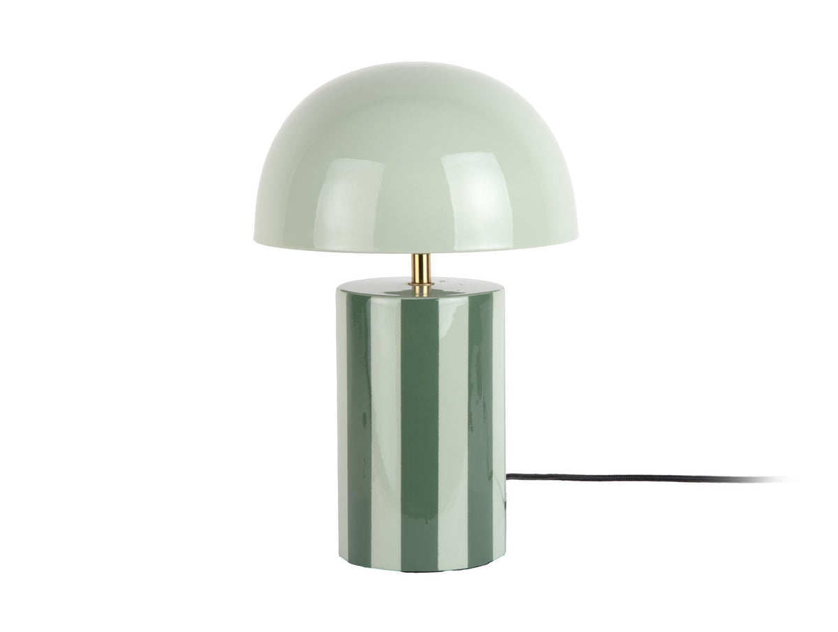 Leitmotiv bordlampe Rayado - junglegrøn og grågrøn