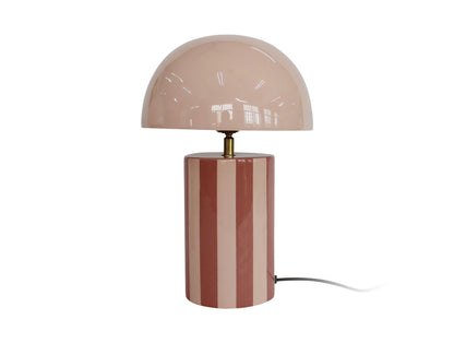 Leitmotiv bordlampe Rayado - rosa og lyserød