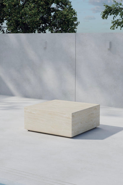 Lissabon sidebord - 80 × 80 cm - beige - billede 3
