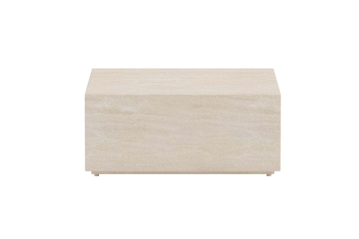 Lissabon sidebord - 80 × 80 cm - beige - billede 1