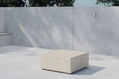 Lissabon sidebord - 80 × 80 cm - beige - billede 2