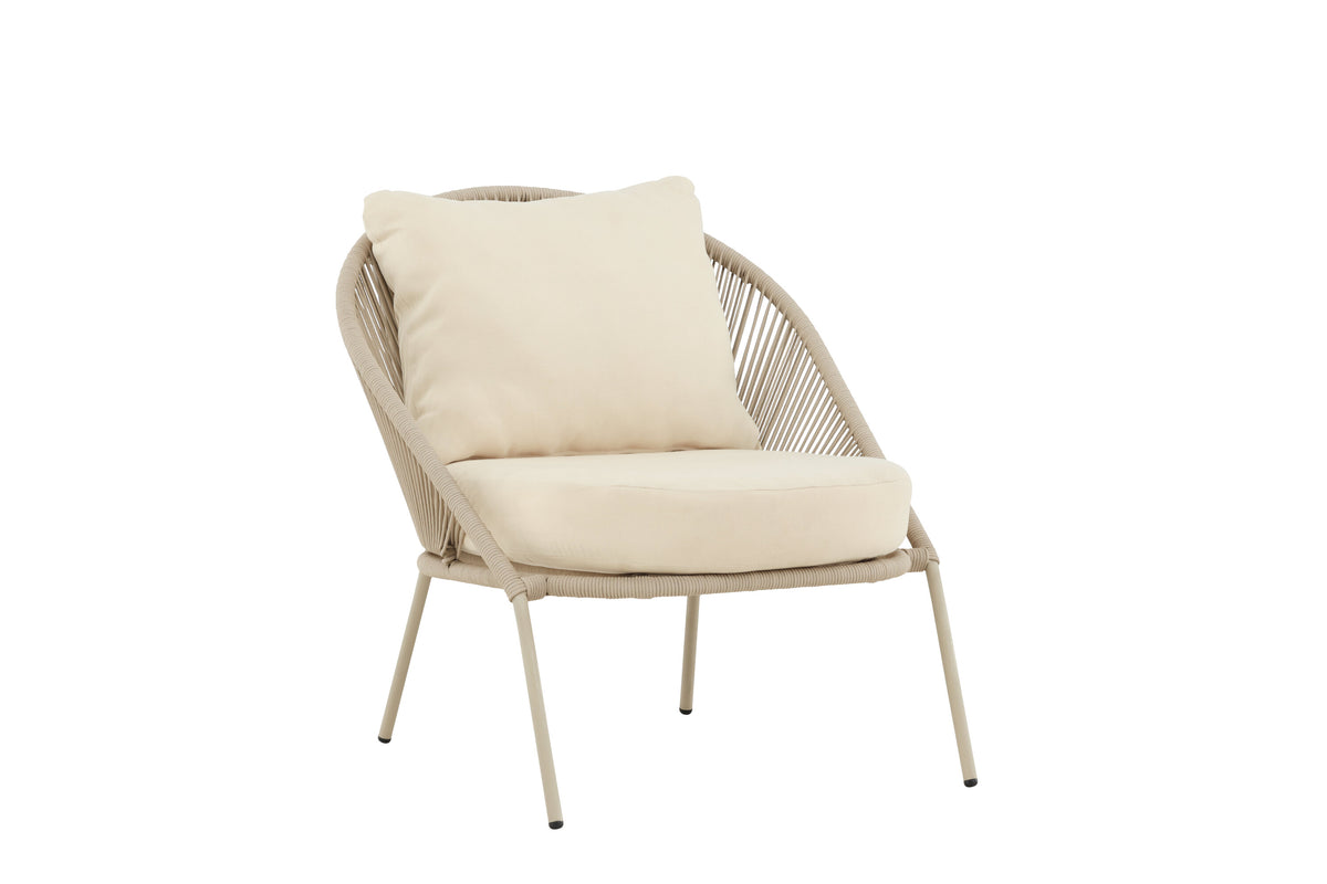 Lindos loungestole - beige - 2 stk. - billede 12