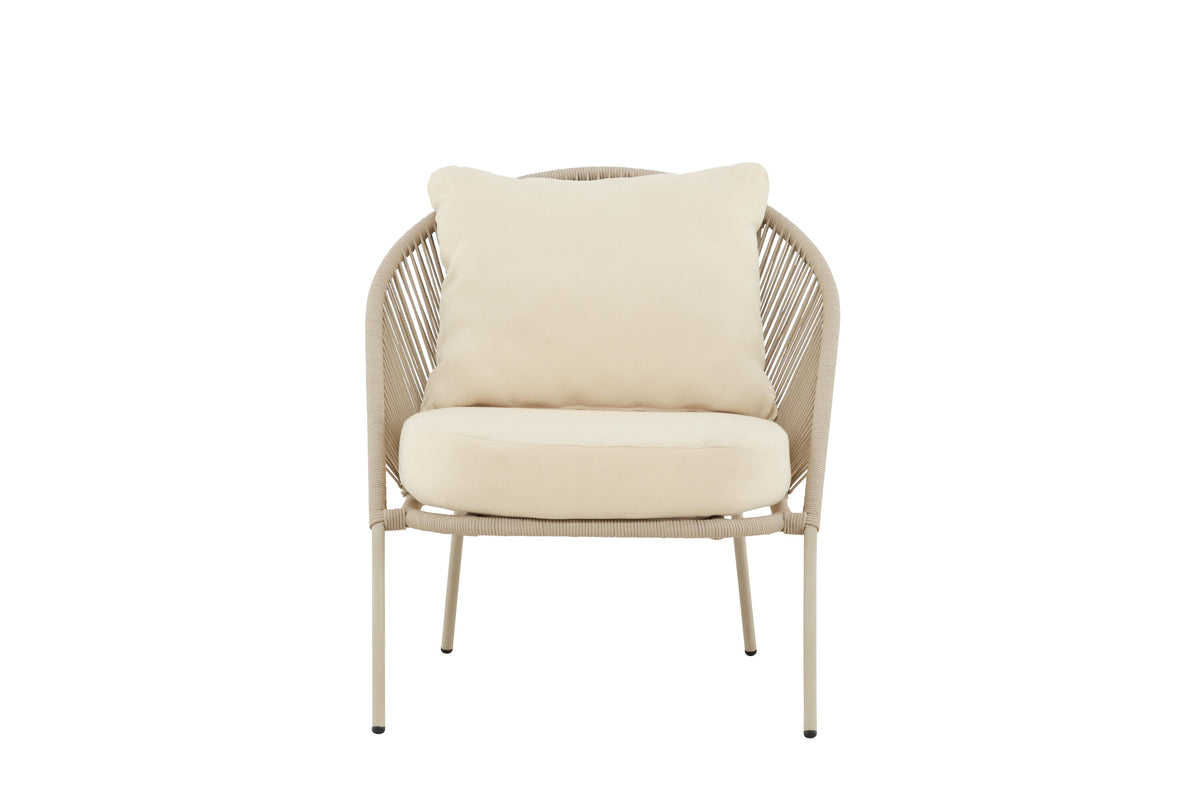 Lindos loungestole - beige - 2 stk. - billede 1