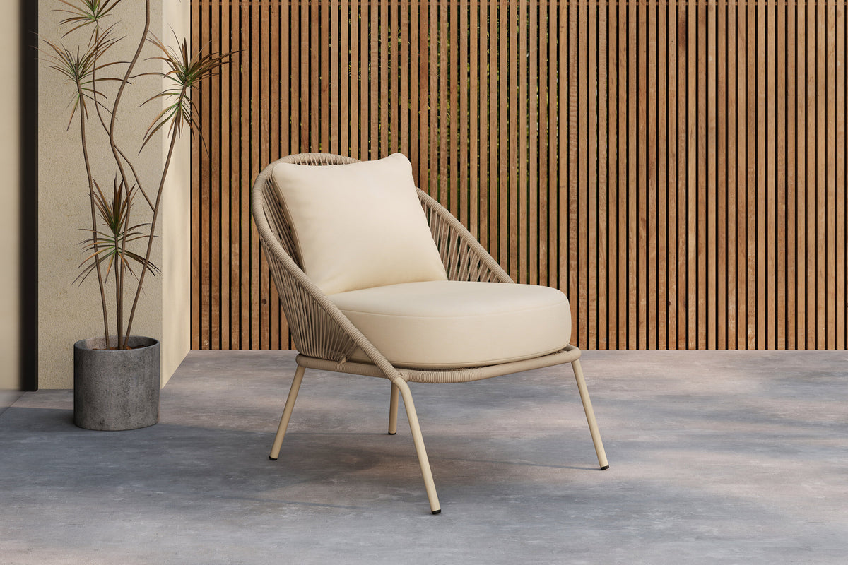 Lindos loungestole - beige - 2 stk. - billede 13